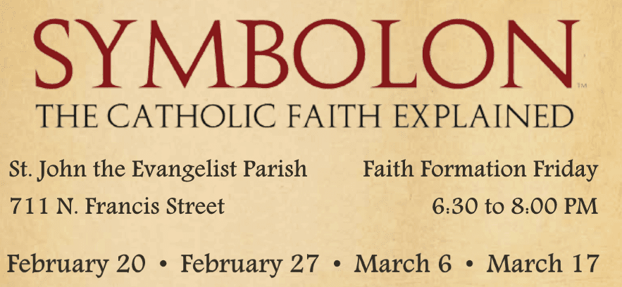 Faith Formation Fridays – Lent 2015