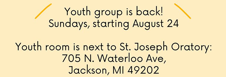 Youth Group is Back, Welcome Back…