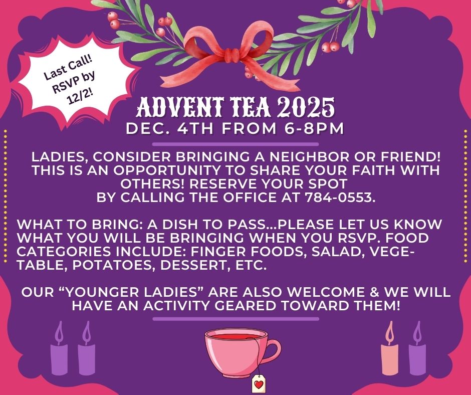 Advent Tea December 4, 2025