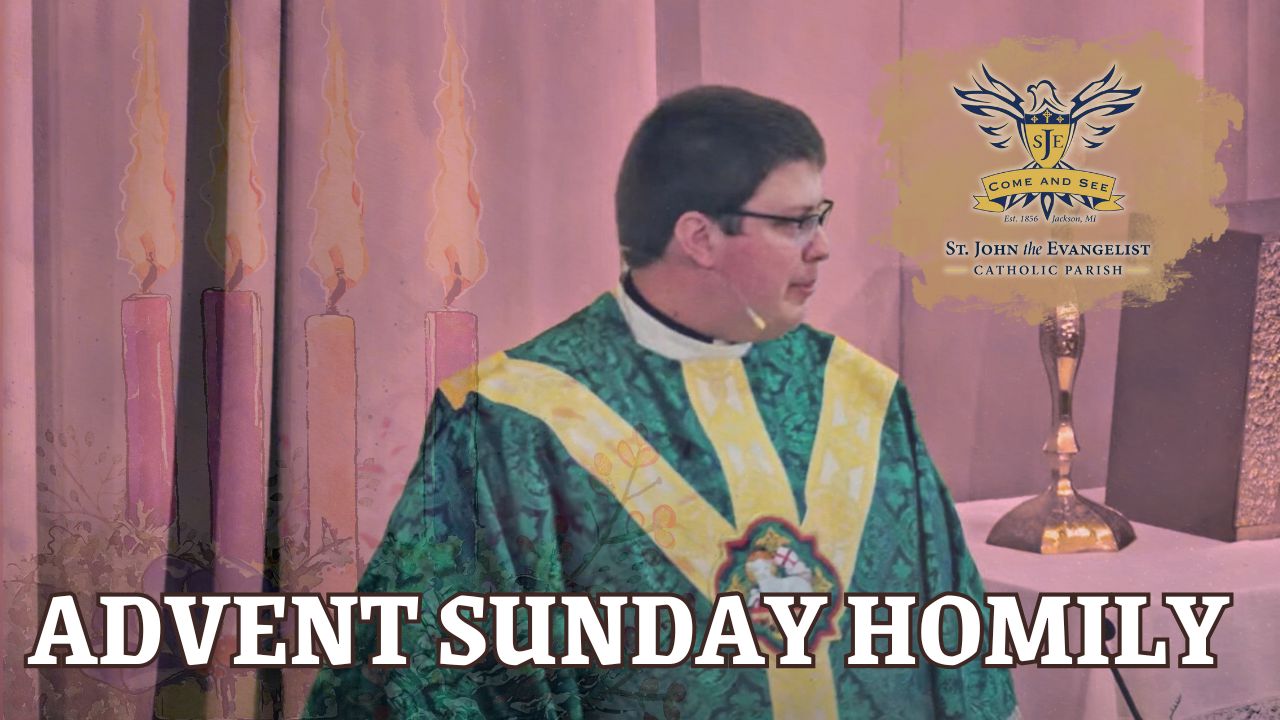 Homily, Third Sunday in Advent Guadete Sunday, 12/14/2025