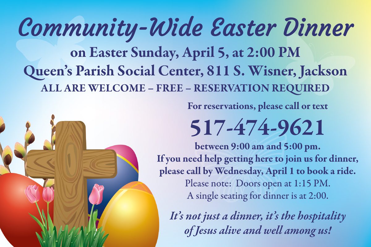 Community-Wide Easter Dinner 2026 in Jackson, MI – All Are Welcome