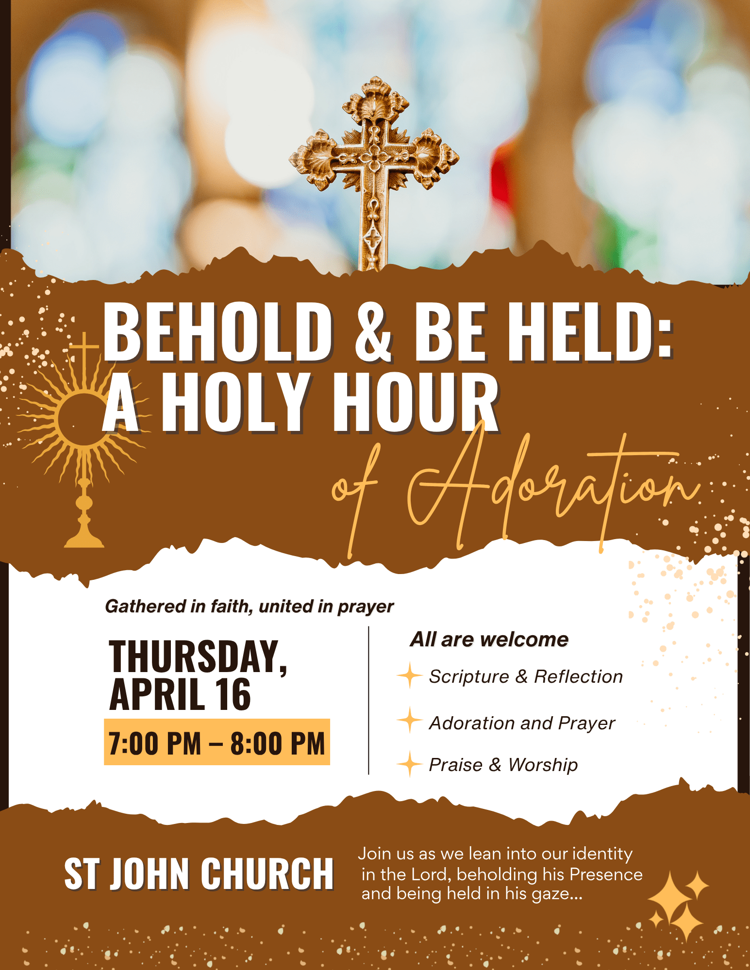Behold & Be Held: A Holy Hour of Prayer and Adoration – April 16, 2026