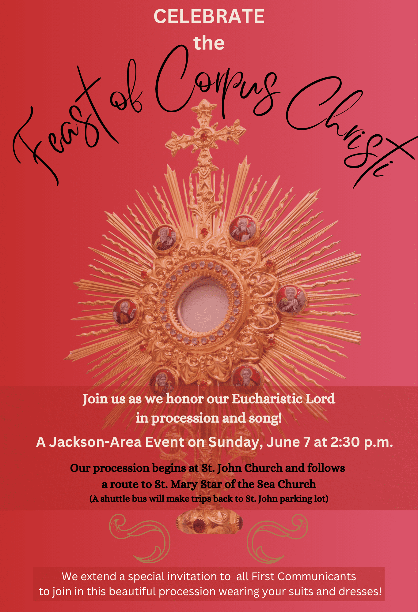 the Feast of Corpus Christi, June 7, 2026 @ 2:30pm