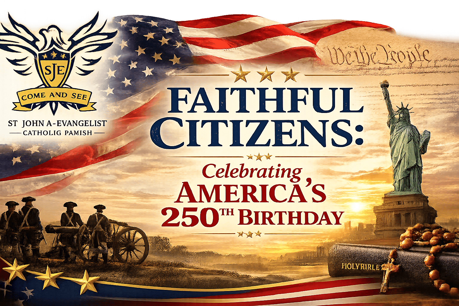 Bulletin Article, Faithful Citizens: Celebrating America’s 250th Birthday – July 2, 2026