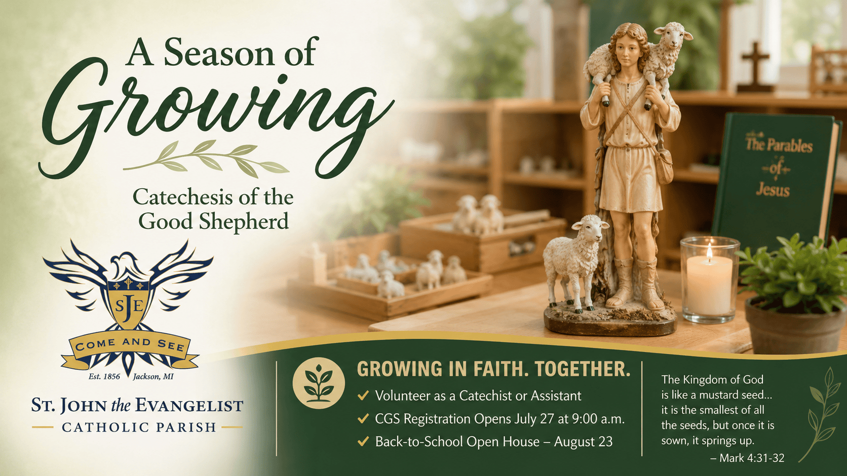 Bulletin Article, A Season of Growing – July 26, 2026